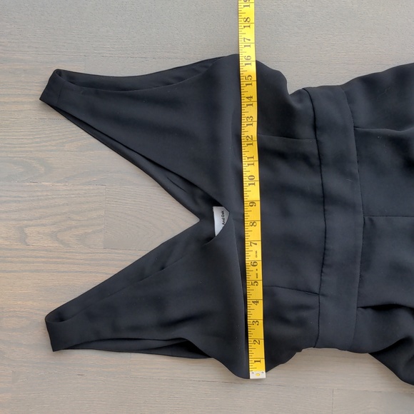 FRANK & OAK | Jumpsuit Wide Leg Crop Sleeveless Cinched Waist, Black, Womens S - Picture 10 of 12